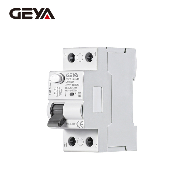 GEYA GYL9 ELCB Earth Leakage Circuit Breaker 30mA RCD Single Phase 16amp ELCB