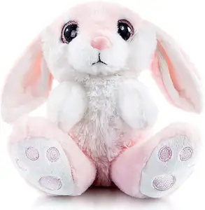 My OLi Easer Bunny Stuffed Animal Rabbit Plush Floppy Ear Sitting Plush Bunny Bedtime Friend Plush Easter Gifts for Girls K