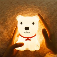 Tactile chambre bureau Silicone enfants changeant mignon couleur Mini lampes de Table USB chevet veilleuse pépinière Portable Mini Silicone Led