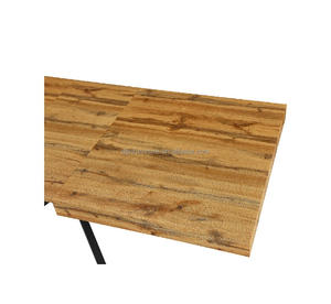 Top retrattile <span class=keywords><strong>allungabile</strong></span> lungo <span class=keywords><strong>tavolo</strong></span> da pranzo piedi in <span class=keywords><strong>metallo</strong></span> importato MDF <span class=keywords><strong>legno</strong></span> espandibile mobili per la casa in ferro <span class=keywords><strong>tavolo</strong></span> moderno - Product Image 6
