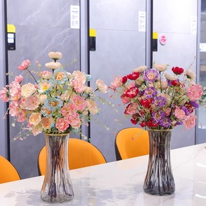 Fleur artificielle haut de gamme de luxe léger, bouquet bionique de <span class=keywords><strong>rhododendron</strong></span> pour décoration intérieure de salon et table à manger - Product Image 3