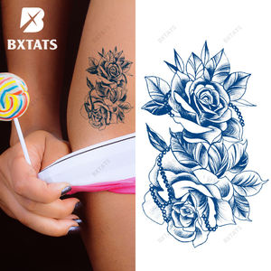 BXTAT Semi permanente azul Genipa jugo <span class=keywords><strong>de</strong></span> tatuajes <span class=keywords><strong>de</strong></span> Lotus Cruz cuentas <span class=keywords><strong>de</strong></span> ojo <span class=keywords><strong>de</strong></span> <span class=keywords><strong>tigre</strong></span> velero y orquídea GZ163to168 - Product Image 1
