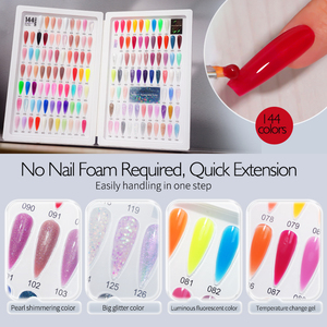 RS Nail Factory Direct <span class=keywords><strong>144</strong></span> Colors Builder Nail Gel Polish Disco Extension Painting Gel Nail Colors Card para uso <span class=keywords><strong>art</strong></span>ístico - Product Image 5