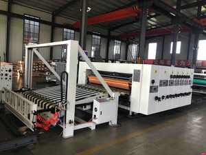 Máquina Automática Flexográfica de Cuatro Colores para Impresión y Ranurado de Cartón con Máquina Apiladora - Product Image 2