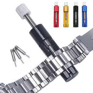 Kit d'outils de réparation pour l'élimination des maillons de bracelet de montre en métal Upro pour horlogers avec 3 broches supplémentaires, petit outil pour bracelet de montre, vente en gros - Product Image 1