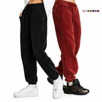 Sweatpants en coton épais de haute qualité avec logo personnalisé, style batik vintage, coupe ample, pour le sport et les loisirs