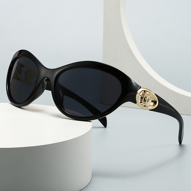 European and American Concept of Polygonal Wrapped Futuristic Sunglasses Trend LH272
