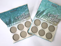 Palette d'ombres à paupières multichromes personnalisée étui 6 9 12 couleurs papier kraft boîte de fard à paupières vide éponge doublure maquillage emballage cosmétique
