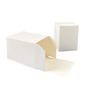 Cajas de cartón plegables blancas para 100 millones de personas, papel de 350 g, impresión de logotipo personalizado, caja de embalaje para uso cosmético - Product Image 2