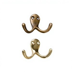 Hot selling Aluminum Metal wall Hocks Hardware Accessories Bathroom Kitchen or Door Use and Coat Wardrobes Towel Hanger - Product Image 1