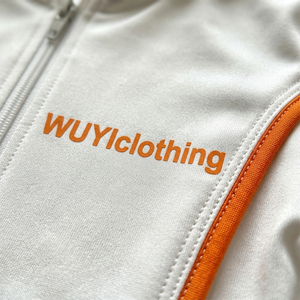 OEM/ODM 2026 Trendy <b>White</b> Women's Tracksuit <b>Set</b> Slim Fit Cropped Zip-Up Hoodie and Flare Pants Orange Piping Athleisure Outfit - Product Image 5