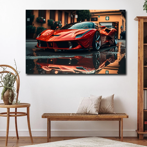 Grosir lukisan kanvas mobil olahraga cetak seni dinding keren dekorasi dinding mobil hadiah anak laki-laki untuk dekorasi rumah - Product Image 2