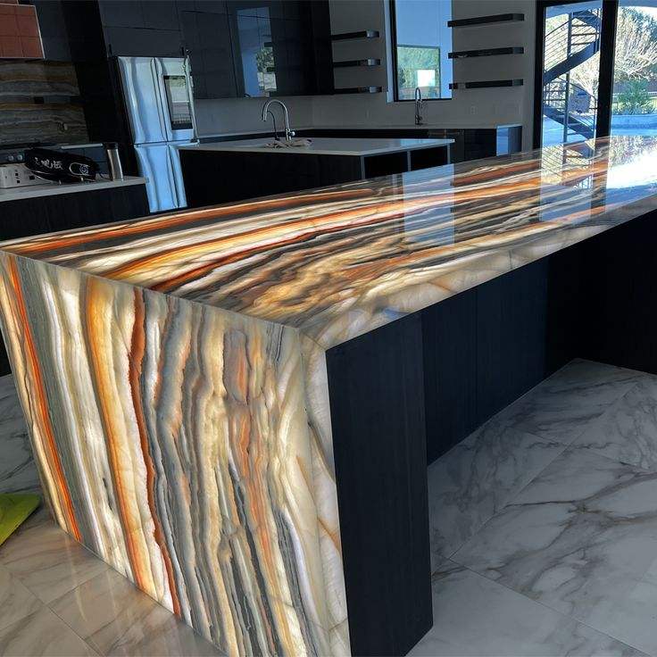 Translucent Colorful Natural Marble
