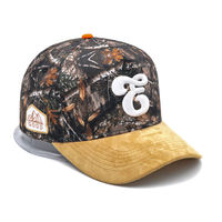 Casquette de baseball 5 panneaux personnalisable avec logo brodé, échantillon sur mesure, multicolore, ajustable, bicolore, camouflage True Tree