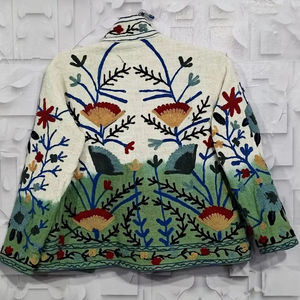 Chaqueta suzani tie dye tnt, chaqueta larga suzani para mujer, estilo bohemio, gitano, crewel, ideal para primavera, festivales, regalo especial. - Product Image 1