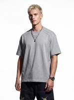 Camiseta de Verano 2026 para Hombre, Estilo Americano Retro, Corte Holgado, Diseño Minimalista, Tejido de 260 Gramos, 100% Algodón