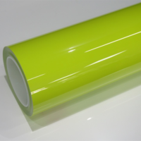 Nouveau Rouleau de Film Adhésif en Vinyle PVC Vert Acide 1,52x17m, Étanche et Anti-Rayures pour Carrosserie de Voiture avec Fonction de Changement de Couleur