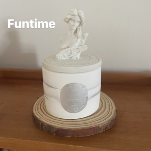 Bougie en cire de soja parfumée à la vanille dans des pots en plâtre, vente en gros |   Fabricant de bougies aromatiques gourmandes en marque privée - Product Image 4