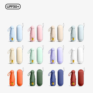 Parapluie de voyage miniature IStapromo Gifts avec design à cinq plis et six baleines, ouverture manuelle, protection UV, nylon 190T pour femmes - Product Image 2