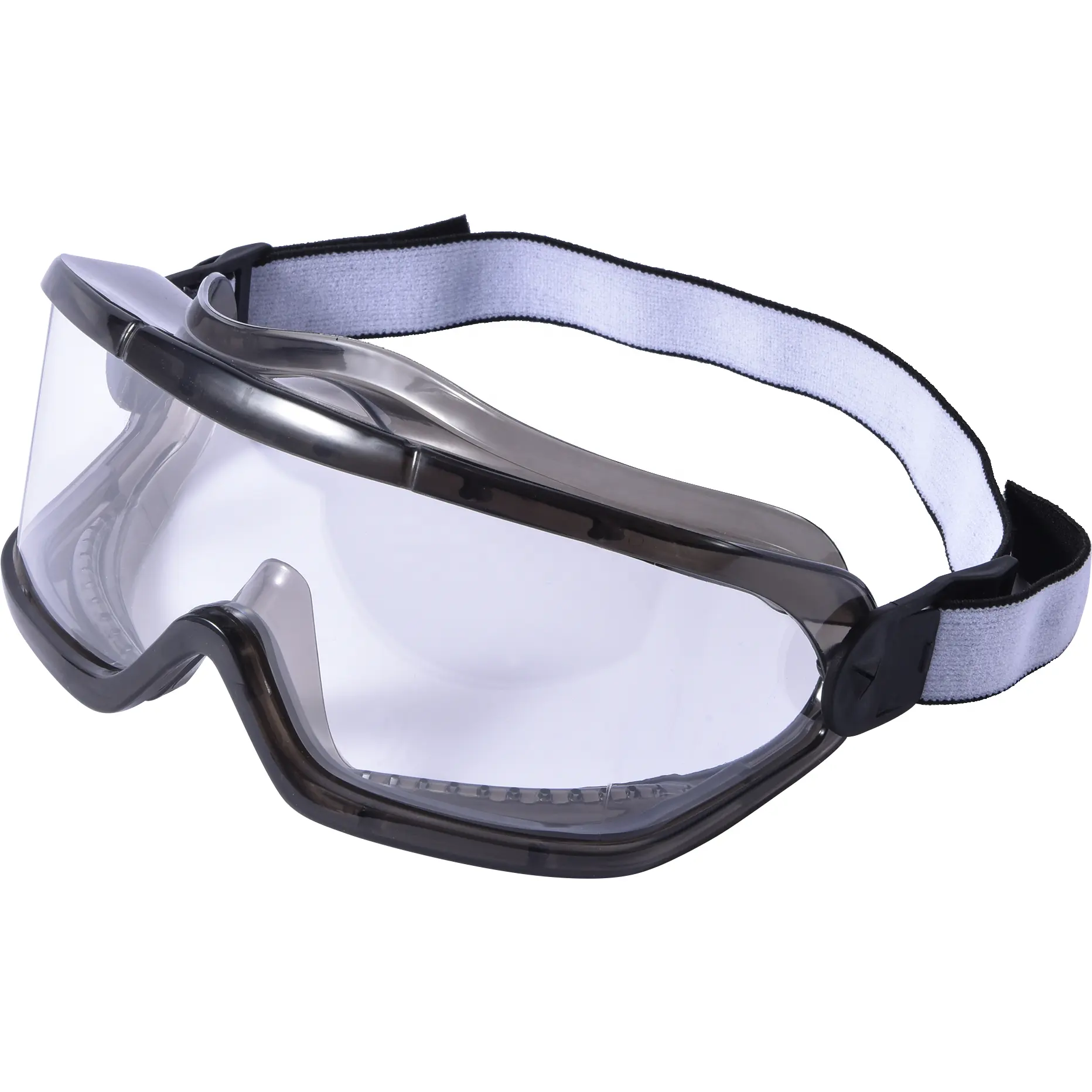 보호 작업을위한 YS-G046 범용 안전 안경 투명 와이드 비전 풀 뷰 안전 고글 투명 렌즈