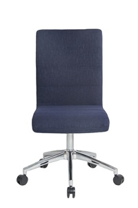 Silla de Oficina Moderna de Tela Azul, Giratoria, Ejecutiva, Sin Brazos, Opción de Venta al Por Mayor Disponible - Product Image 5