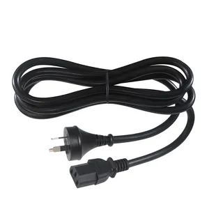 Hot Sale Top Quality Custom New Zealand 3 Pin Plug Australia 3pin IEC 320 C13 Power Cord Cable for Computer