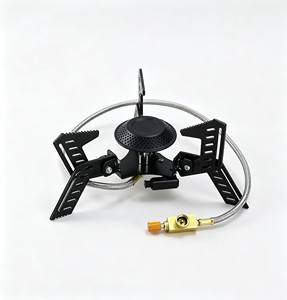 Opvouwbare gasbrander voor buiten, propaan/butaan, metalen constructie, verbindingsbuis, conversie-<span class=keywords><strong>adapter</strong></span>, kamperen - Product Image 5
