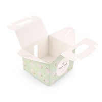 Boîte d'emballage portable personnalisée en usine tasse vente en gros tasse boîte de papier impression couleur avec poignée