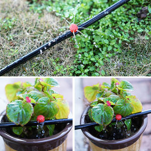 Goutteur rouge réglable à 4 ou 7 buses capillaires pour micro-irrigation de jardin, arrosage des fleurs, des arbres fruitiers et des serres - Product Image 4