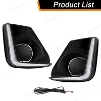 Feux de jour à LED en stock pour Toyota Corolla 2011-2013, clignotants séquentiels, feux antibrouillard DRL