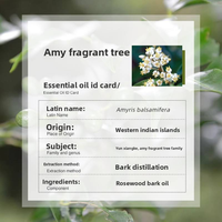 Huile essentielle d'Amyris personnalisée et bio, Amyris Balsamifera pour l'aide au sommeil, le soulagement du stress, le massage, la diffusion, huile en vrac
