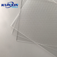 Feuilles de diffuseur de lumière LED en acrylique transparent en nid d'abeille en gros, feuilles de plastique prismatiques