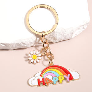 Fabricants de porte-clés colorés personnalisés grossistes cadeau de mode blanc personnalisé artisanat porte-clés de concepteur en métal - Product Image 4