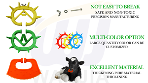 WANJIA Durável Anti Sucção Bezerro Desmame Dispositivo Cor Nariz Espinho Weaner Pecuária Parando Dispositivo Bezerros para Vaca Gado - Product Image 6