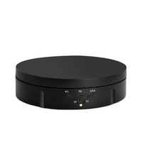 Plateau tournant électrique pour bijoux et accessoires, base pour diffusion en direct, mini plateau tournant rechargeable pour bijoux