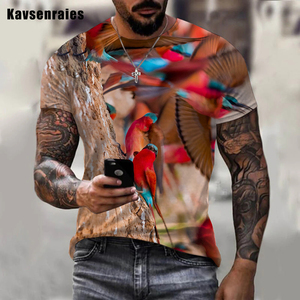 Parrot <strong>3D</strong> Printed <strong>Shirt</strong> for Men Funny Digital Fashion Printing <strong>Shirt</strong> for Men's Custom Unisex All Over Print OEM and ODM <strong>T</strong>-<strong>shirts</strong> - Product Image 3