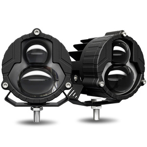 Nouveau phare de <span class=keywords><strong>moto</strong></span> bicolore blanc et jaune, phare LED anti-brouillard modifié <span class=keywords><strong>pour</strong></span> véhicule tout-terrain - Product Image 5