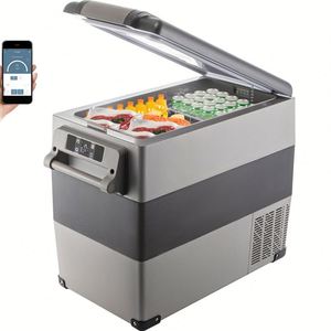 Compresor eléctrico de 55L, refrigerador pequeño portátil y congelador para uso vehicular en el hogar y el automóvil para aplicaciones de RV - Product Image 1