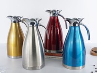 Jarra Térmica al vacío de acero inoxidable, doble pared, 1,5 l, 2,0 L, para jarra de café