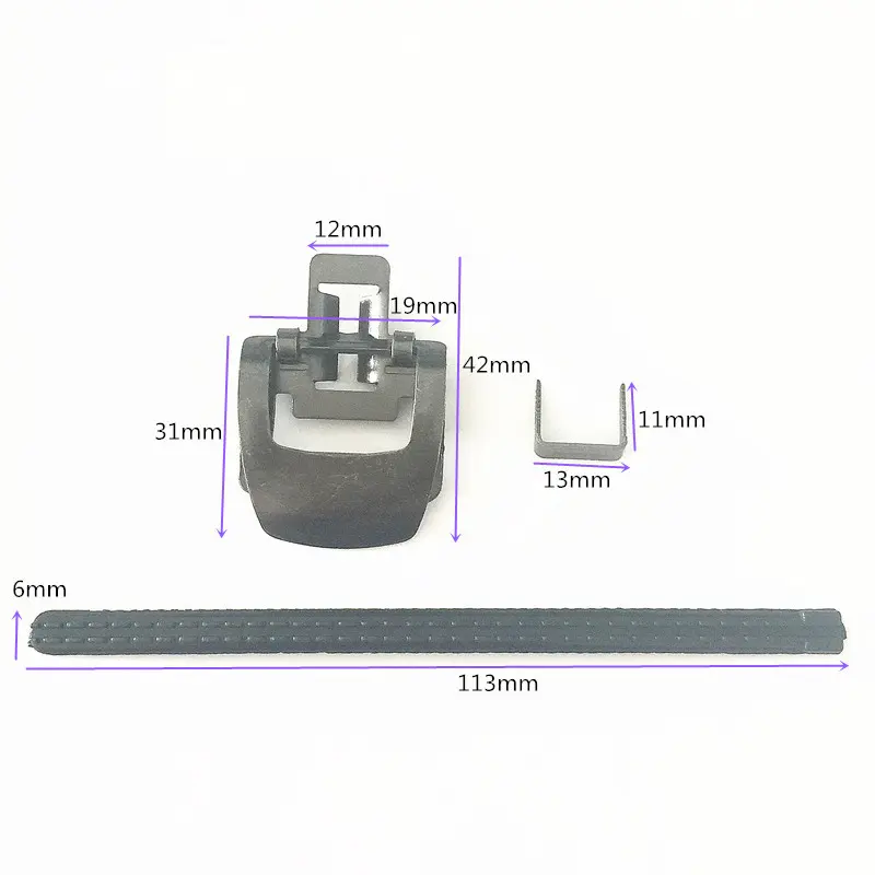 Factory metal adjustable belt strap buckle brass stainless iron Pants adjuster buckle for trousers