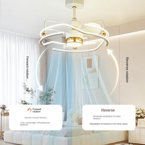 บ้านสำนักงานในร่มห้องนั่งเล่นห้องรับประทานอาหารห้องนอนรีโมทคอนโทรลนอร์ดิกพัดลมติดเพดานที่ทันสมัย - Product Image 1