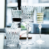 LOMATO Luxe Glaswerk Bladgesneden Coupe Tumbler Handgegraveerd Geëtst Modern BPA-Vrij 250ml Capaciteit Wijn Ecologisch Zakelijk