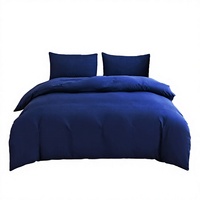 Ensemble de housse de couette quatre pièces en coton 100% certifié Oeko-Tex 400TC, tissé uni de qualité supérieure, toutes saisons, pour la maison et l'hôtel FABRIA