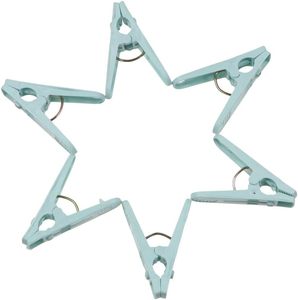 Pinzas de Plástico PP Pequeñas para Ropa, Cesta con Clips Grandes para Colgar, Juego de 30 Piezas, Pinzas de Secado Resistentes al Viento para Armario y Uso en Exteriores, Desmontables - Product Image 5