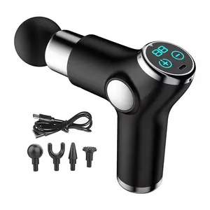 2024 Mini Rechargeable Abs Material For Body And Head Muscle Massage Gun Deep Tissue Percussion Fascial Percussion Massager