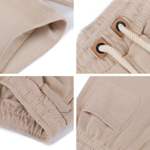 Pantalones Cortos de Lona 100% Poliéster para Hombre, 160g, Resistentes, Transpirables, Corte Holgado, Cintura Media, Cordón Ajustable, Elástico, Deportivos, Casuales, Gris - Product Image 2