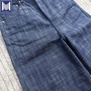 <span class=keywords><strong>Tissu</strong></span> denim selvedge japonais à effet slubby, classique, vintage, tissé, 100% coton, épais, 16,5 oz, pour jeans et vestes pour hommes - Product Image 6