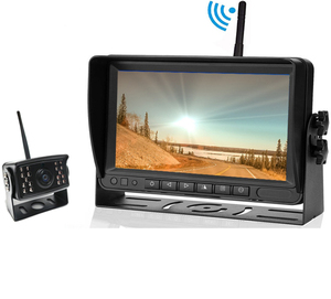 Bán chạy nhất 7 inch HD Quad View Camera giám sát ô tô Đa năng phụ kiện ô tô Bus Van ngược xe tải Màn hình không dây và camera ô - Product Image 6