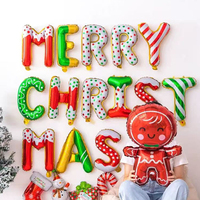 Ballons de Noël en forme de lettres JOYEUX NOËL, ballon en aluminium en forme de renne, décoration créative pour fêtes et festivals