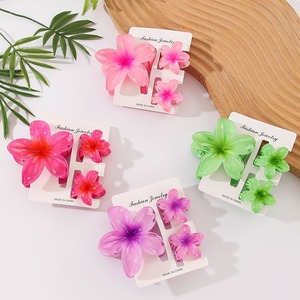 3 pccs गर्म बिक्री विंटेज बोहेमिया अंडे के फूल के बाल क्लिप सेट महिलाओं के लिए फैशन छुट्टियों के सामान के लिए सेट - Product Image 3